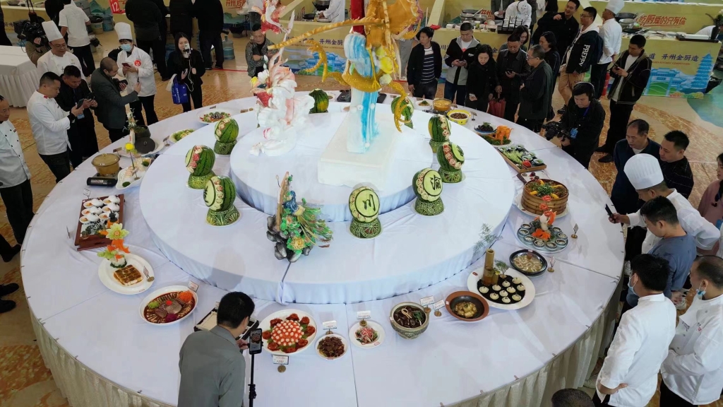丰富的菜品集中展示。开州区委宣传部供图 华龙网发
